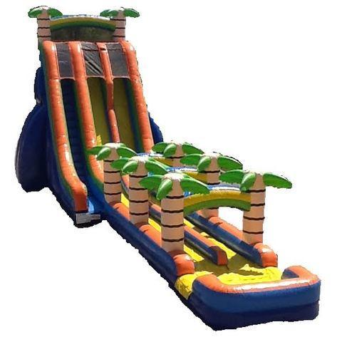 27' Dual Lane Tropical Screamer Water Slide with 35' Slip n Slide (2pcs) 27' Dual Lane Tropical Screamer Water Slide with 35' Slip n Slide (2pcs)