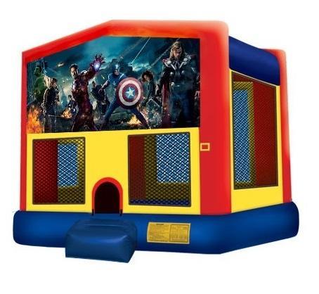 15 x 15 Avengers Moonwalk with Basketball Hoop 15 x 15 Avengers Moonwalk with Basketball Hoop